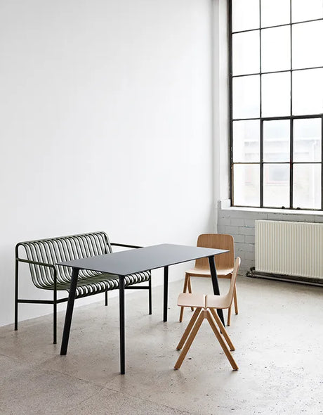 CPH Deux 210 Bord från Hay - L75 x B75 x H73 cm / Ink black laminat / Obehandlad bøg - Jacobsen Plus