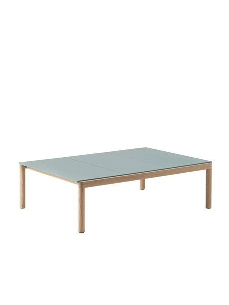 Couple soffbord, 120 x 84 cm från Muuto - Pale Blue - Dark Oiled Oak / Plain - Jacobsen Plus