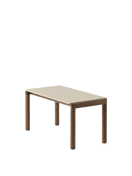 Couple soffbord, 40 x 84 cm från Muuto - Pale Blue - Dark Oiled Oak / Plain - Jacobsen Plus