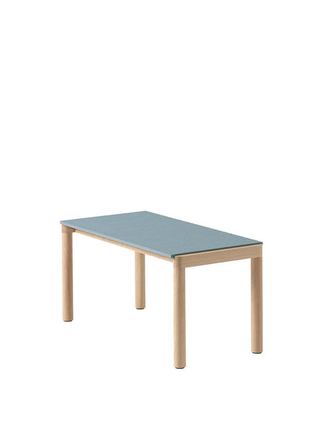 Couple soffbord, 40 x 84 cm från Muuto - Pale Blue - Dark Oiled Oak / Plain - Jacobsen Plus