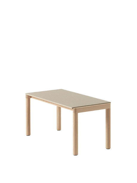 Couple soffbord, 40 x 84 cm från Muuto - Pale Blue - Dark Oiled Oak / Plain - Jacobsen Plus