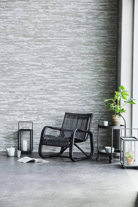 Curve loungestol för inomhusbruk från Cane-line - Natur rattan - Jacobsen Plus