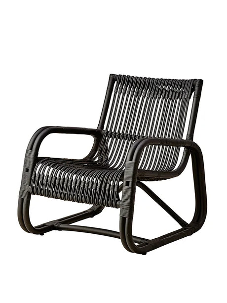 Curve loungestol för inomhusbruk från Cane-line - Natur rattan - Jacobsen Plus