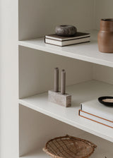 Epode Ljusstake 14 cm, travertin silver från Wabi Sabi Nordic - 2 - Jacobsen Plus