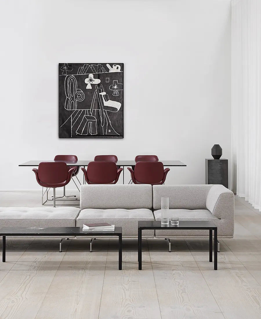 Piloti Bord, svart marquina från Fredericia Furniture - 2 - Jacobsen Plus