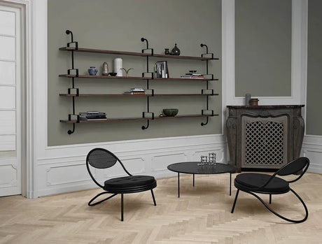 Démon 4 Hyllor från GUBI - L: 215 cm / Sortbejdset ask - Jacobsen Plus