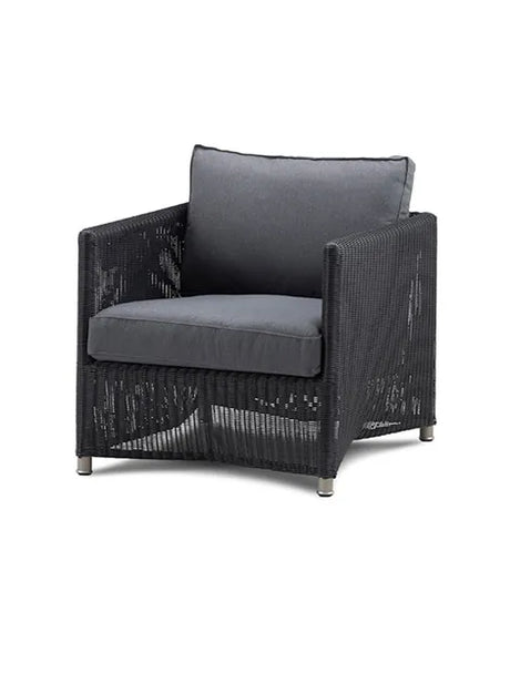 Diamond Loungestol inkl. Dyna från Cane-line - Grafit / Cane-line Natté dyna - Jacobsen Plus
