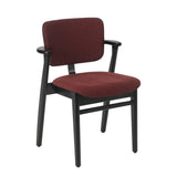 Domus Chair, klädd från Artek - Black stained birch - Hola 03 - Prestige Black piping - Jacobsen Plus