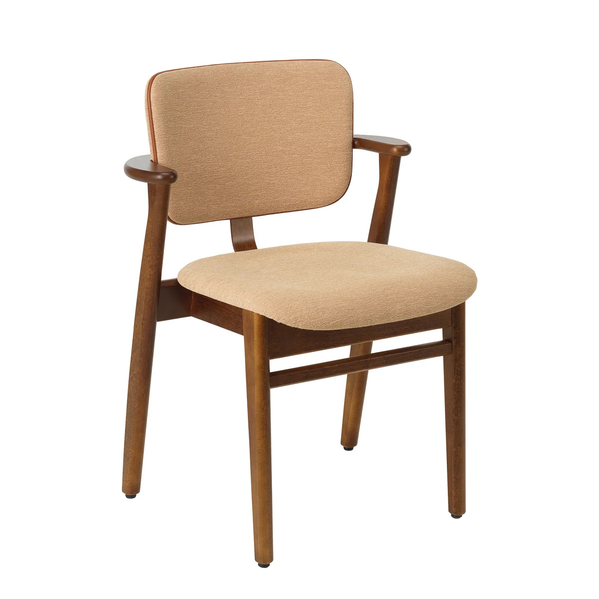 Domus Chair, klädd från Artek - Walnut stained - WOW RE 6722 - Prestige Cognac piping - Jacobsen Plus