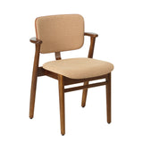 Domus Chair, klädd från Artek - Walnut stained - WOW RE 6722 - Prestige Cognac piping - Jacobsen Plus
