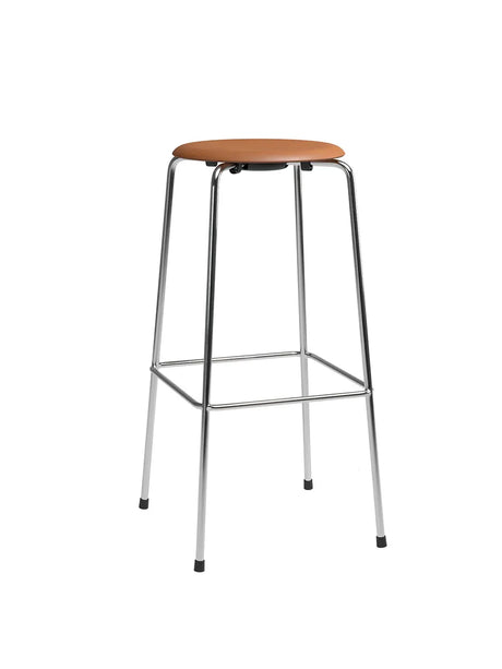Dot Hög Barstol med 4 ben, valnötsläder av Arne Jacobsen - Jacobsen Plus