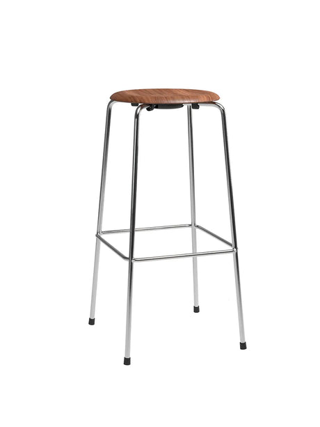 Dot Hög barstol med 4 ben, valnötsfanér av Arne Jacobsen - 1 - Jacobsen Plus