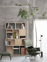 Doze Lounge Chair inkl. Fotpall, svart raffinerat läder från Muuto - 3 - Jacobsen Plus