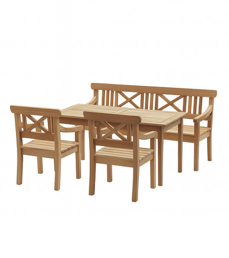 Skagerak Drachmann Set i Teak från Fritz Hansen - Jacobsen Plus
