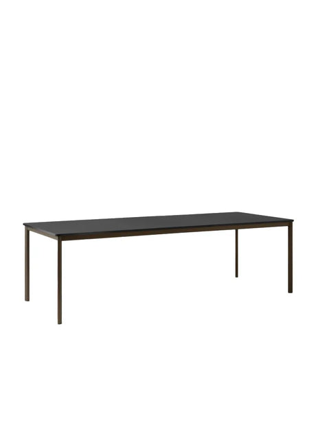 Drip bord, svart laminatbordsskiva, 3 m, svart aluminiumunderrede från &Tradition - L: 141-170 x W: 80 x H: 74 cm / Black Aluminium / Black Fenix Nano laminate - Jacobsen Plus