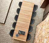 Drop Matbord med 120 cm utdrag, Teak/lavagrå från Cane-line - 3 - Jacobsen Plus