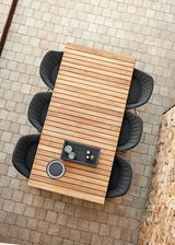 Drop Matbord med 120 cm utdrag, Teak/lavagrå från Cane-line - 2 - Jacobsen Plus