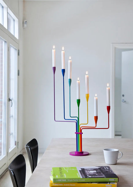 Karlsvognen Table Ljusstake, regnbåge från Piet Hein - 2 - Jacobsen Plus
