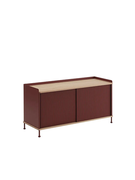 Enfold skänk, 124 x 45 cm från Muuto - Black - Jacobsen Plus