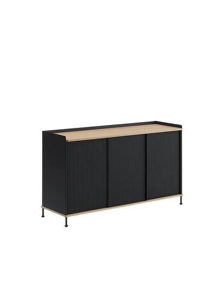 Enfold Sideboard, 148 x 45 cm från Muuto - Black - Jacobsen Plus
