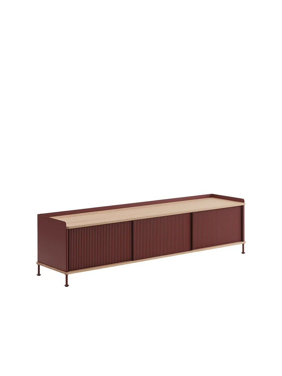 Enfold Sideboard, 186 x 45 cm från Muuto - Djupröd - Jacobsen Plus