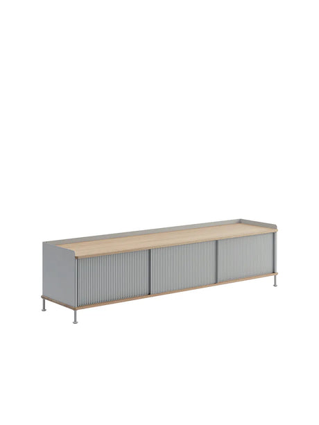 Enfold Sideboard, 186 x 45 cm från Muuto - Black - Jacobsen Plus