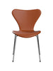 3107 Stol, helklädd Essential läder valnöt/kromunderrede av Arne Jacobsen