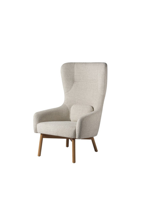 FDB Møbler - L35 Gesja, öronlappsstol, beige textil - Jacobsen Plus