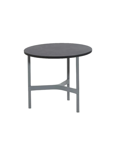 Twist Soffbord, litet från Cane-line - Lava grey / Black (keramik) - Jacobsen Plus