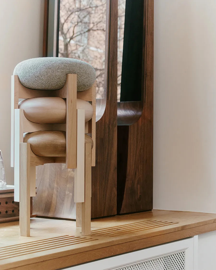 Pioneer Stool, lackad ek/max 95 från Fredericia Furniture - 3 - Jacobsen Plus