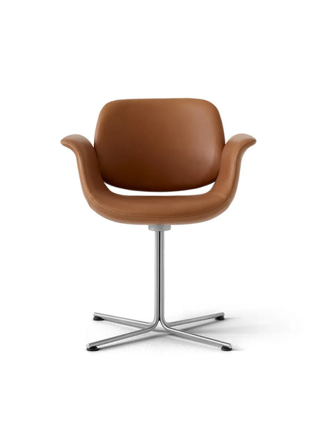 Flamingo Chair från Erik Jørgensen - Stofgruppe 1 / Borstad rustfrit stål / Fast understel - Jacobsen Plus