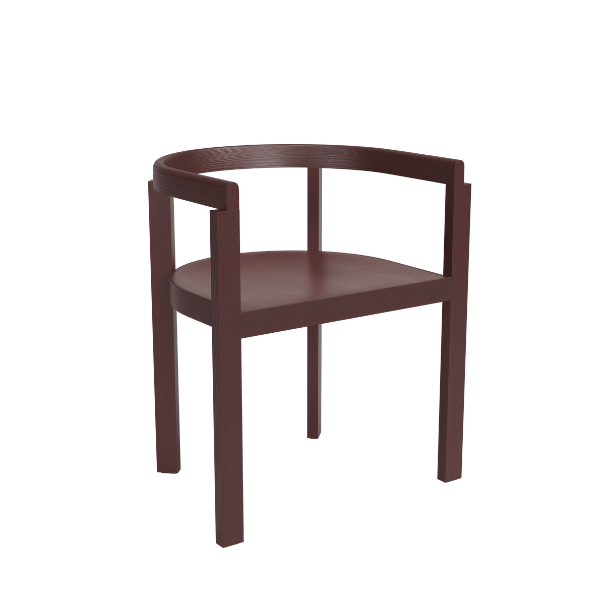 After stol, ask från Fritz Hansen - Burgundy - Jacobsen Plus