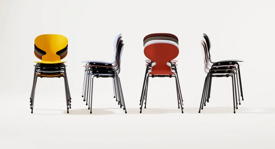 3101 Myren Stol i färgad ask av Arne Jacobsen - 6 - Jacobsen Plus