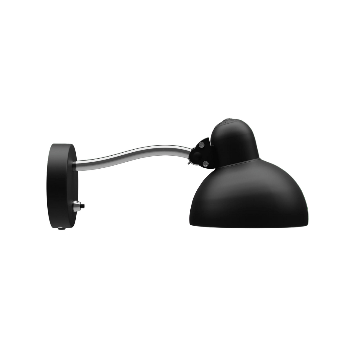 Fritz Hansen - Kaiser Idell vägglampa (6567-W) - Mat svart - Jacobsen Plus