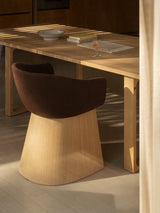 Fritz Hansen - Monolit Matstol med låga armstöd och fanér base - 3 - Jacobsen Plus
