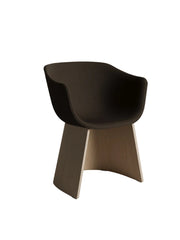 Fritz Hansen - Monolit Matstol med låga armstöd och fanér base - 1 - Jacobsen Plus - Acca 0381 - Jacobsen Plus