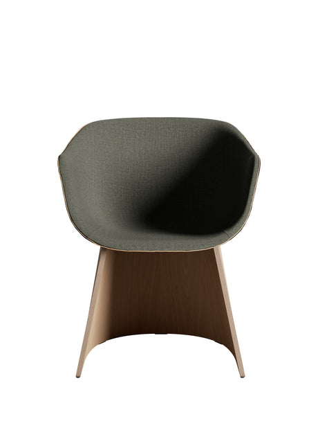 Fritz Hansen - Monolit matstol med låga armstöd, läderpasspoaler och fanér base - 3 - Jacobsen Plus