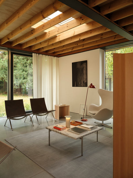 PK22 Loungestol, Haze-läder av Poul Kjærholm - Anthracite - Jacobsen Plus