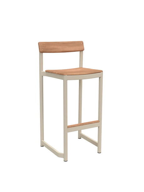 Skagerak Pelagus Barstol, H 77 cm från Fritz Hansen - Light Ivory - Jacobsen Plus