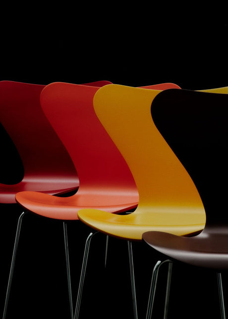 3107 Serie 7 Stol - Verner Panton 100 från Fritz Hansen - Orange - Jacobsen Plus