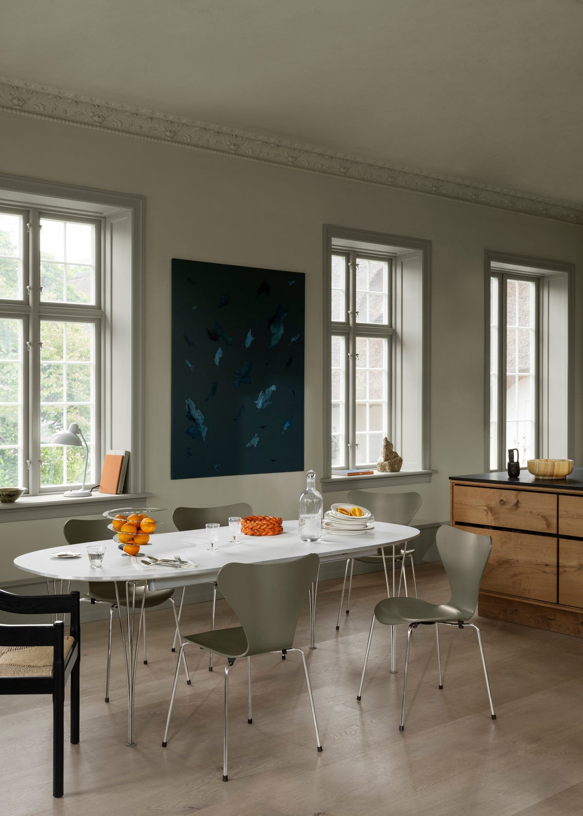 Piet Hein B620 Superellipse utdragbart bord, 170/270 x 100 cm från Fritz Hansen