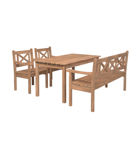 Skagerak Skagen Set i teak från Fritz Hansen - Jacobsen Plus
