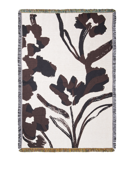 Cilla gobelängfilt Off-white/Mörk druva från Ferm Living - Jacobsen Plus