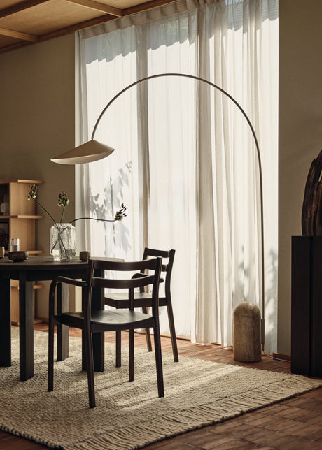 FermLiving Udo Rug matta, Off-white/Svart - 140 x 200 cm - Jacobsen Plus