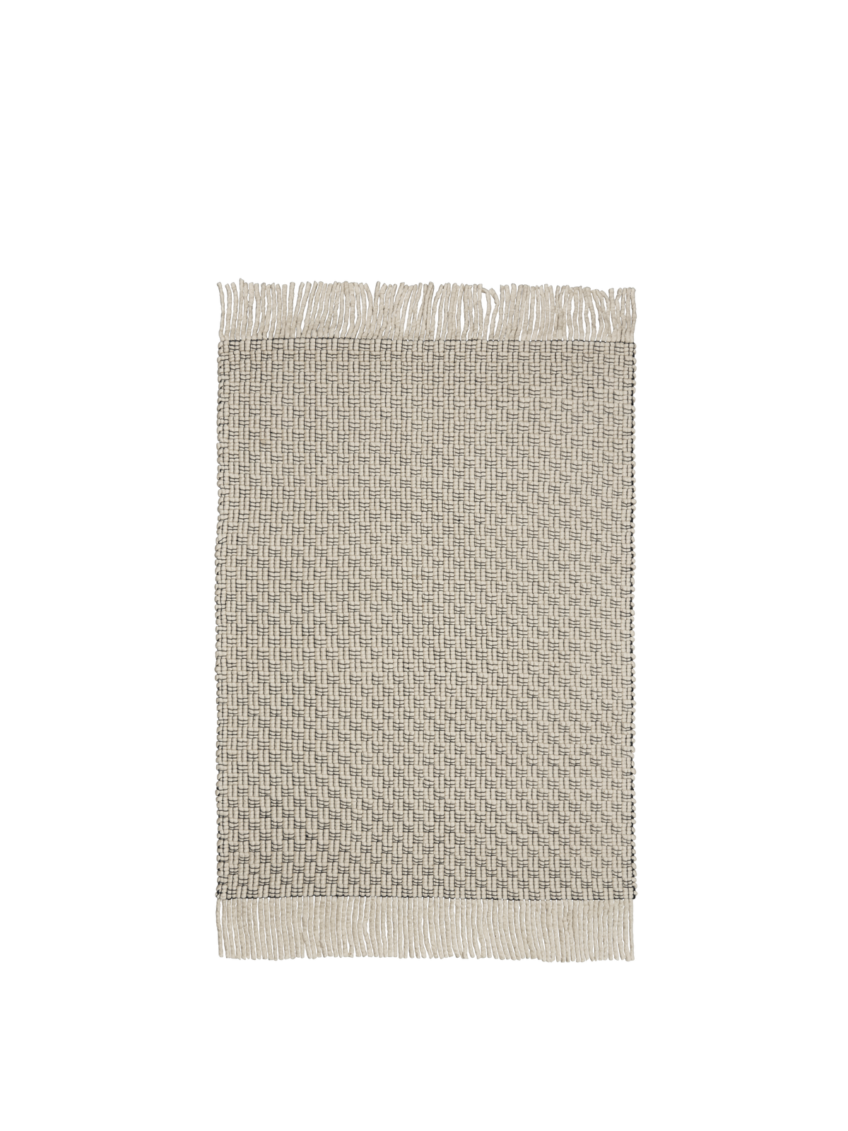 FermLiving Udo Rug gulvtæppe, Off-white/Sort - 140 x 200 cm - Jacobsen Plus