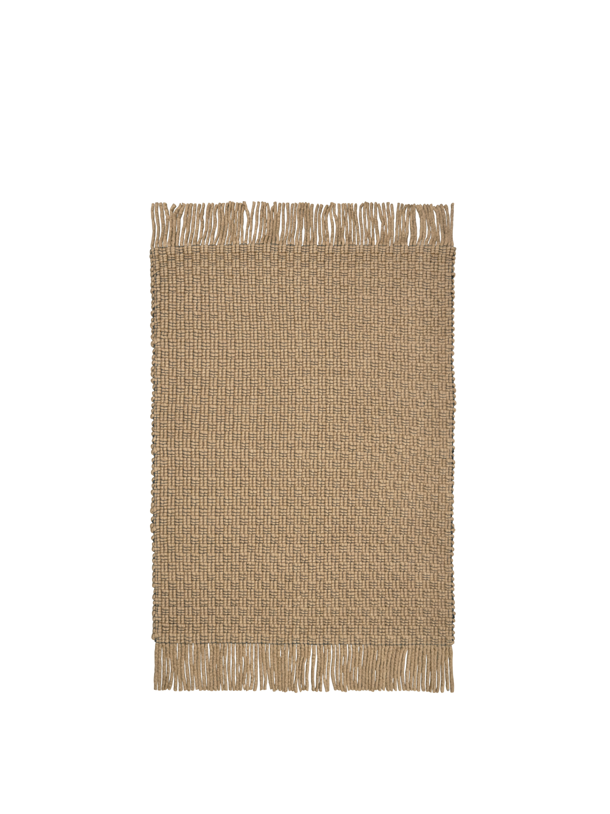 FermLiving Udo Rug matta, Tan/Svart - 140 x 200 cm - Jacobsen Plus