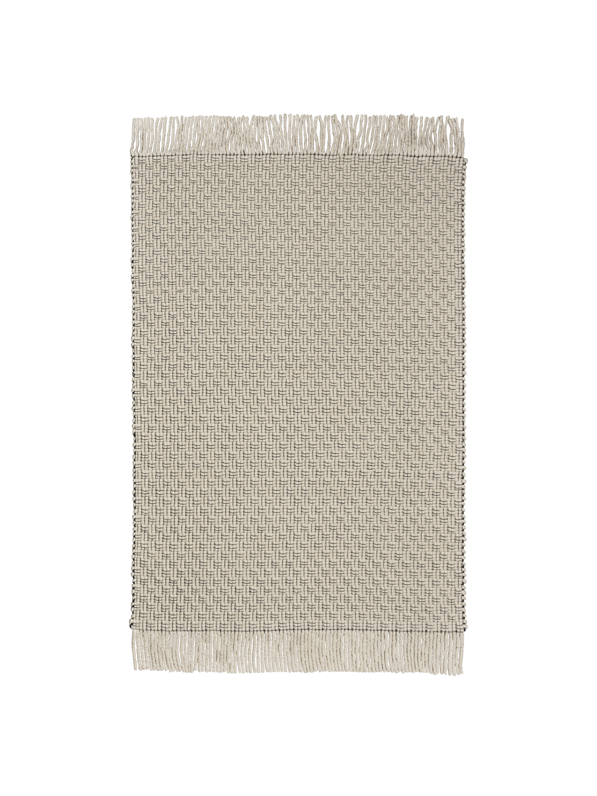 FermLiving Udo Rug gulvtæppe, Off-white/Sort - 170 x 240 cm - Jacobsen Plus