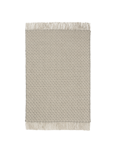FermLiving Udo Rug matta, Off-white/Svart - 140 x 200 cm - Jacobsen Plus