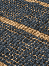 FermLiving Athens Stripes Runner Golvlöpare, Natur/Bläckblå - 2 - Jacobsen Plus