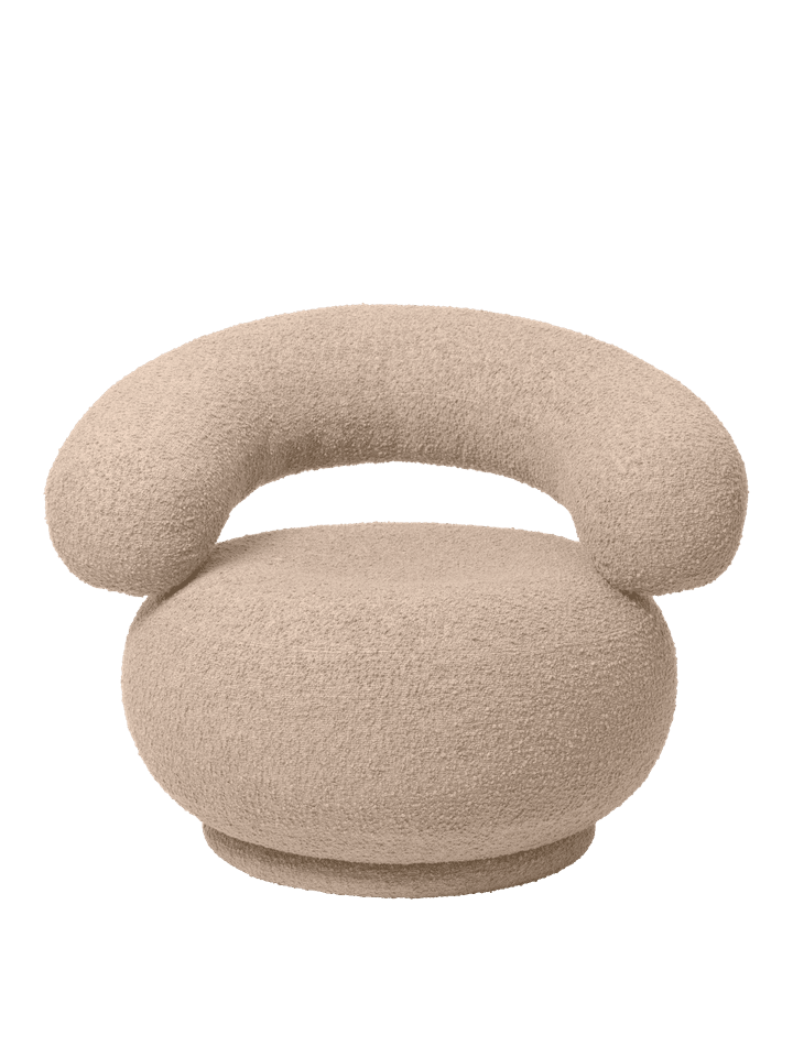 Orbo loungefåtölj från Ferm Living - Raw Bouclé - Natural - Jacobsen Plus